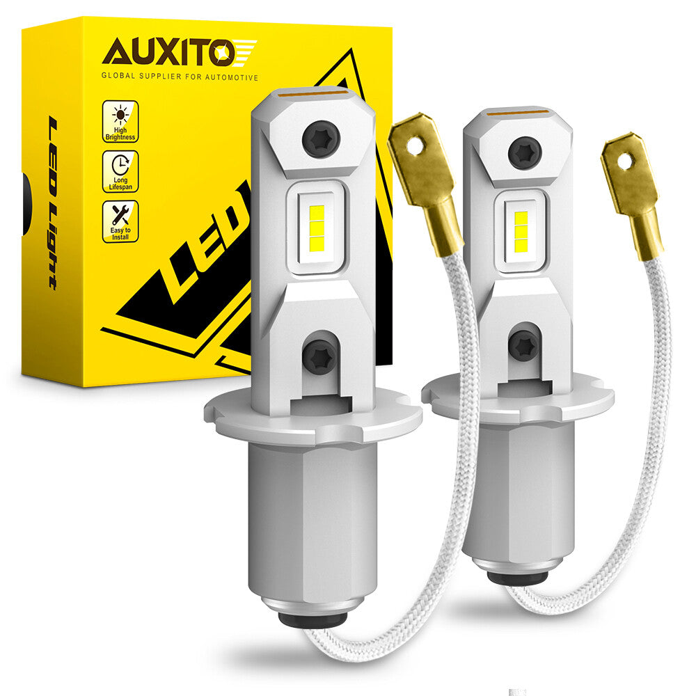 Bright H3 LED White Light Bright Glossy 12000LM 6000K White Light Glossy - v