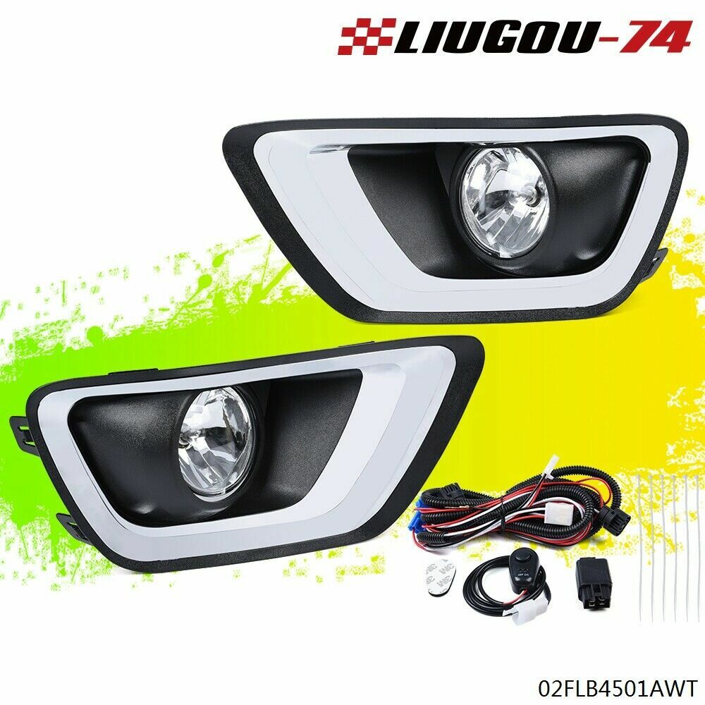 Fits 15 - 20 for Colorado Clear Lens Fog Light Driving Light Full Set - v