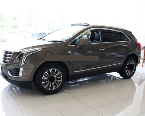 for Cadillac XT5 2017-2021 ABS Chrome Window Visor Vent Shade Sun Rain Guard 6Pc