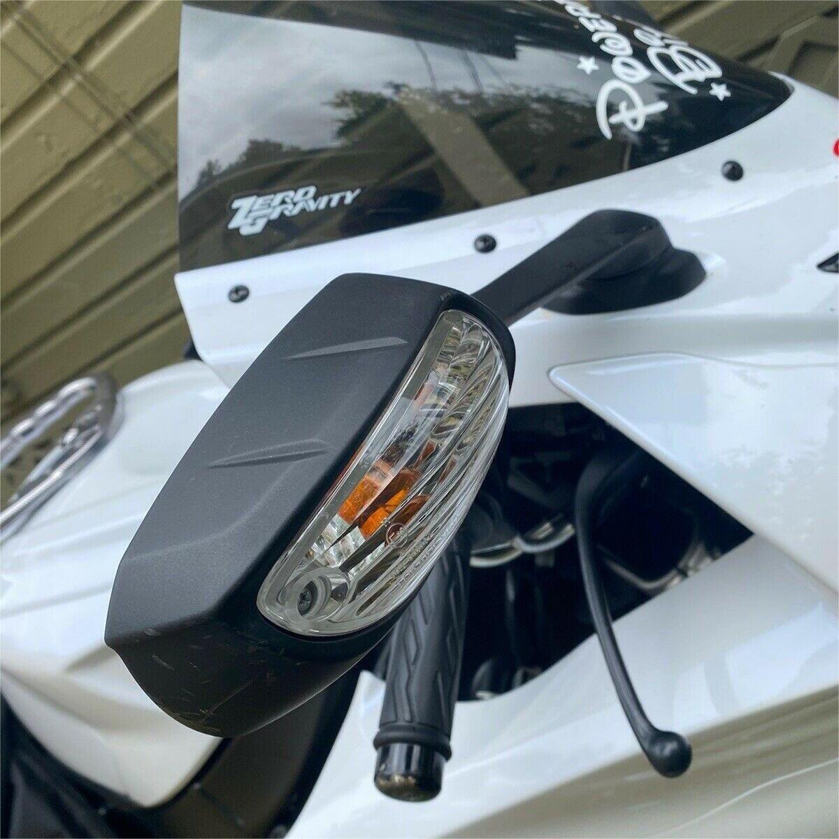 Rotatable Rear View Side Mirrors Turn Light fit for Suzuki GSXR 750 600 11-19