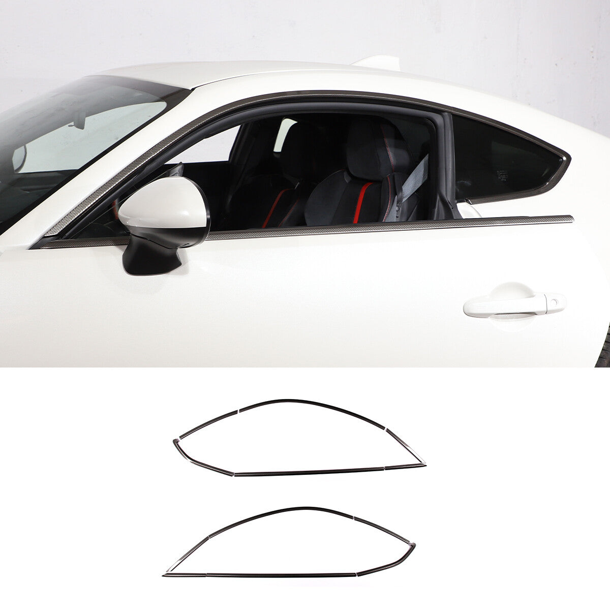 Carbon fiber ABS steering wheel trim frame cover for Corvette C7 2014-2019