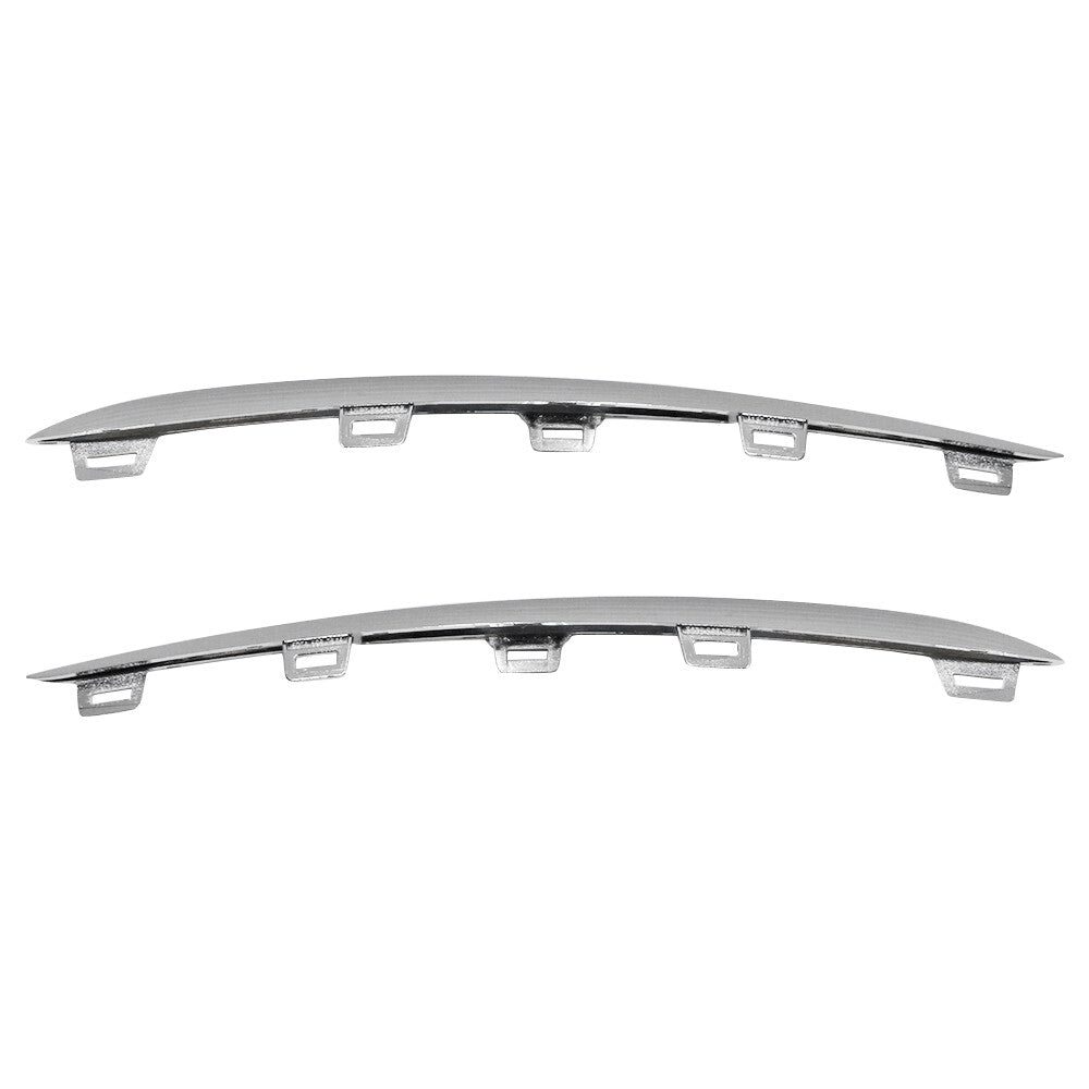 2 Front Bumper LHRH Upper Grille Trim for Mercedes W167 C167 GLE 2020-22 Chrome
