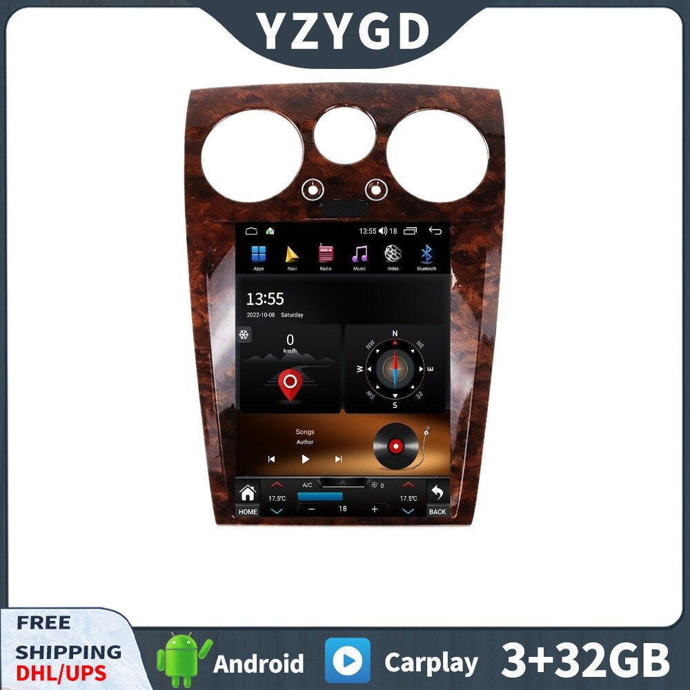 for Bentley for Continental GT 2004-2011 Carplay Car Radio 2Din Receiver 32GB Screen
