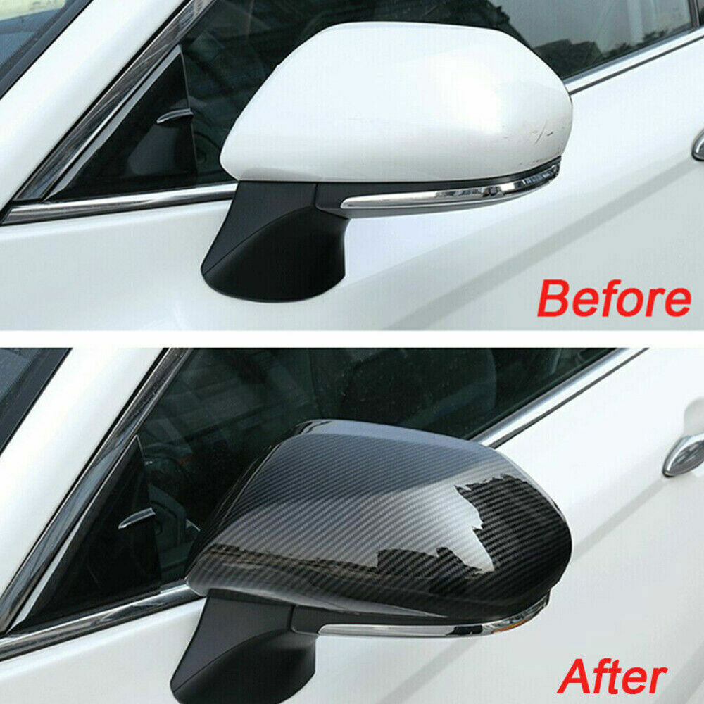 For RAV4 2019-24 Carbon Fiber Inner Door Handle Armrest Stripe Cover Trim v
