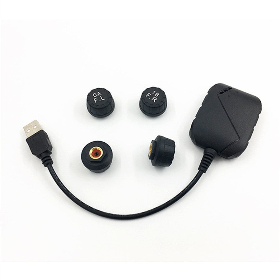 USB Android TPMS External Sensor Car Tire Pressure Monitoring Alarm System Q