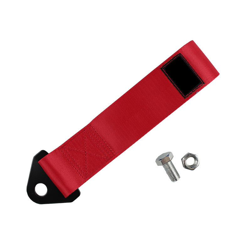 Sports Red High Strength Racing Tow Strap Kit for Front Rear Bumper Towing Hook Q