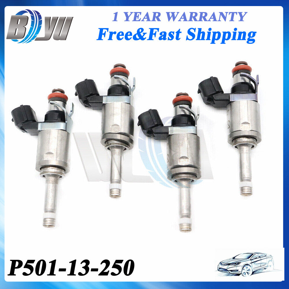 Set of 4pcs New Fuel Injectors P501-13-250 Fits for Mazda 2 3 MX-5 Europe