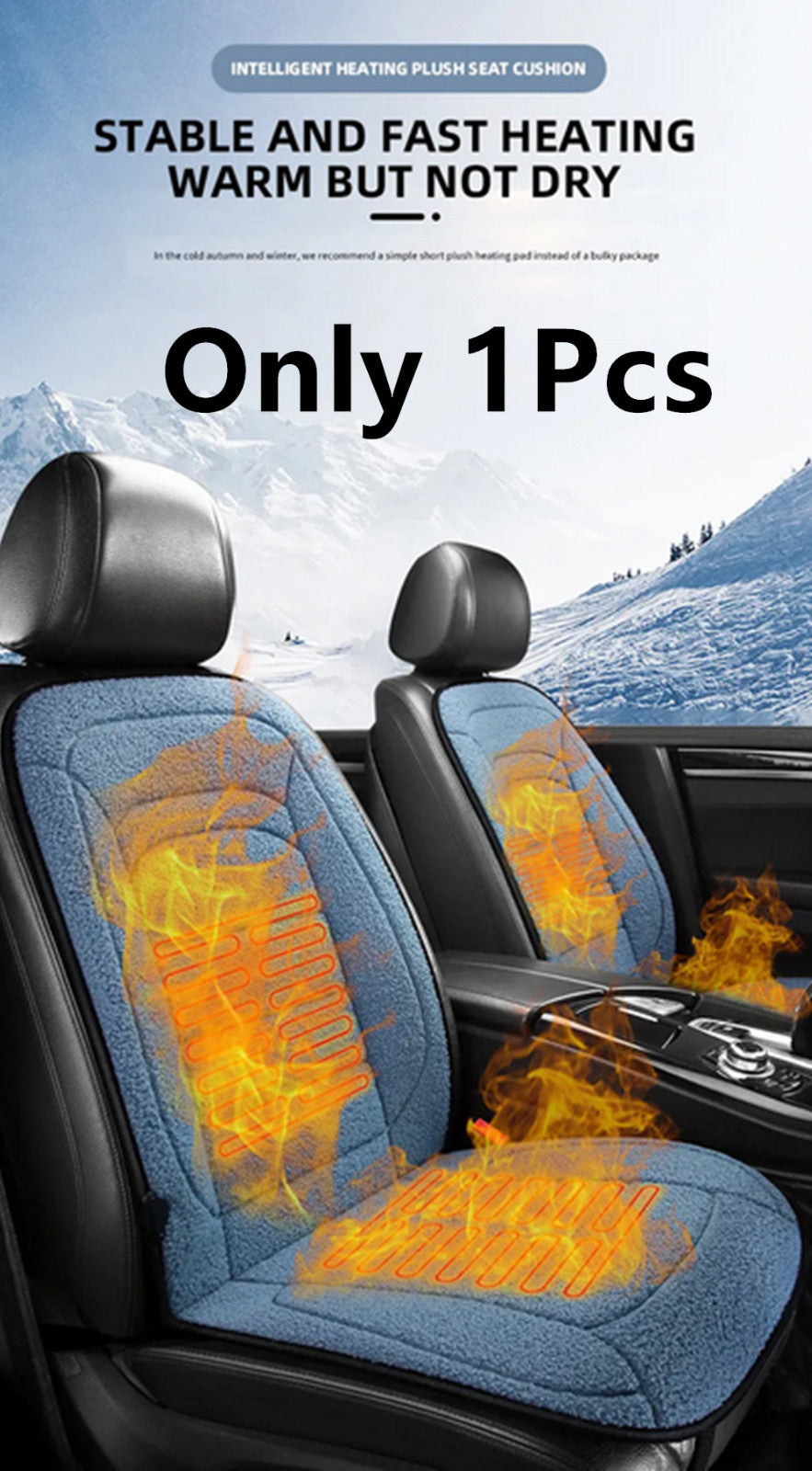 Car Heated for Seat Cushion Cover Winter Heating Pad Driver for Seat Warmer Accessories
