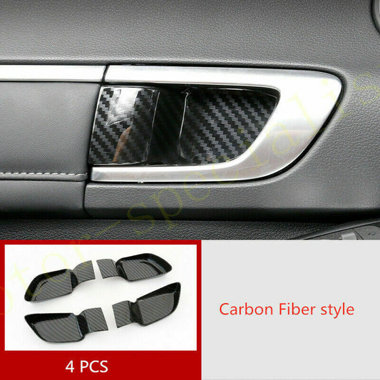 for Hyundai Sonata DN8 2020-2021 Carbon Fiber Inner Door Handle Bowl Cup Cover