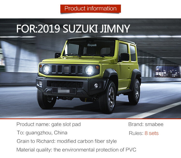 Anti-Slip Gate Slot Cup Mat for Suzuki for Jimny 2019 -2022 Car Door Pad Accessories