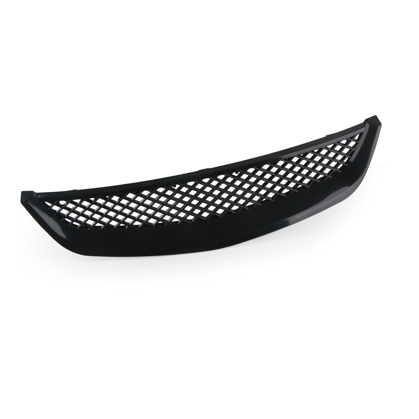 Suitable for 2001-2003 for Honda for Civic EM2 ES1 JDM front bumper cover with mesh grille in black.
