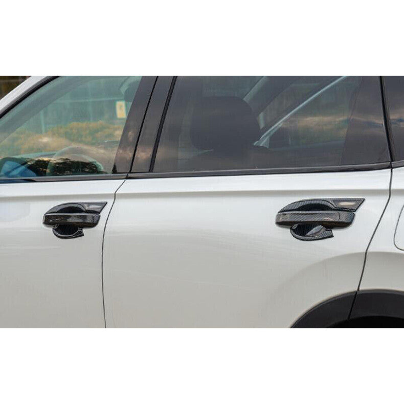 for Honda CR-V 2023-2024 Carbon Fiber Car Door Handle Cover+Cup Bowl Combo Trim