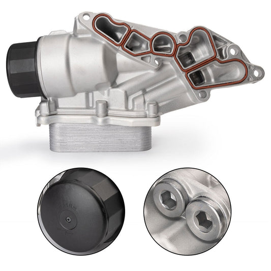 Oil Filter Housing With Cooler 2721800510 for Mercedes Benz C E G ML S SLK-Class Q