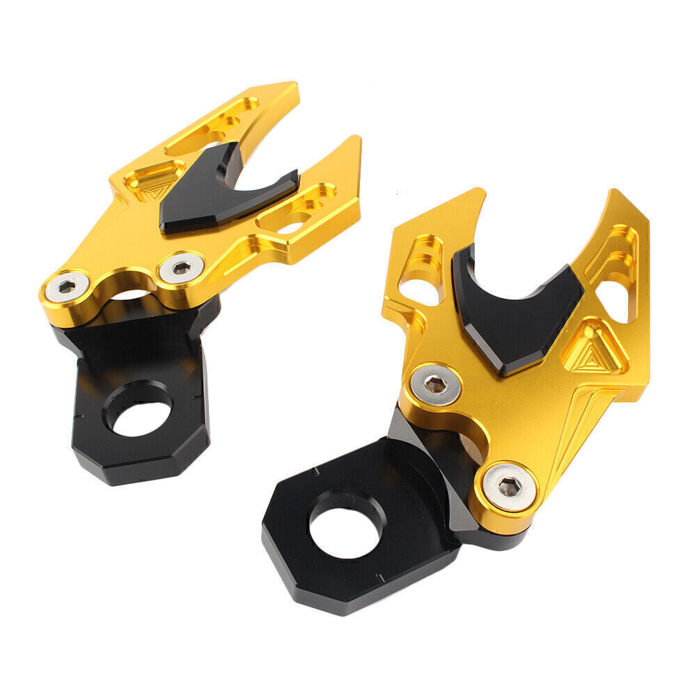 Aluminum Rear Fork Chain Adjuster Fit for Honda CB650F 2014-2018 2015 2016 2017 Gold Q