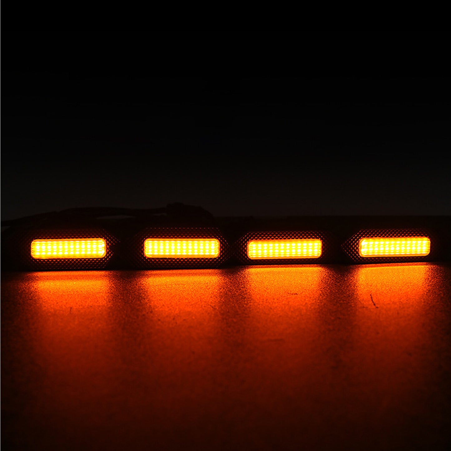 4¡Á CLEAR LENS FRONT BUMPER LED GRILLE LIGHTS Set Fit FOR 2024 for TOYOTA TACOMA TRrP