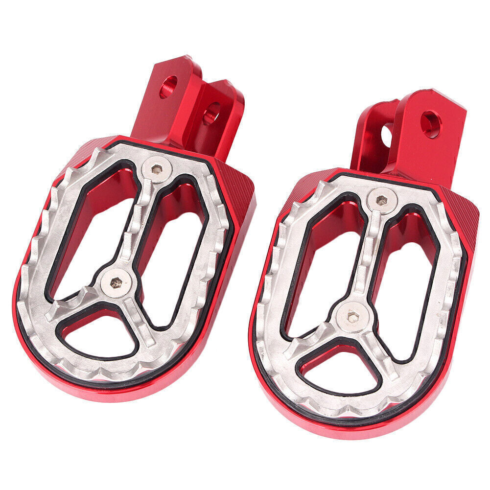 Pair Dirt Bike Foot Pegs for Honda CRF230L 2003 2004 2005 2006 2007-2009 Red Q