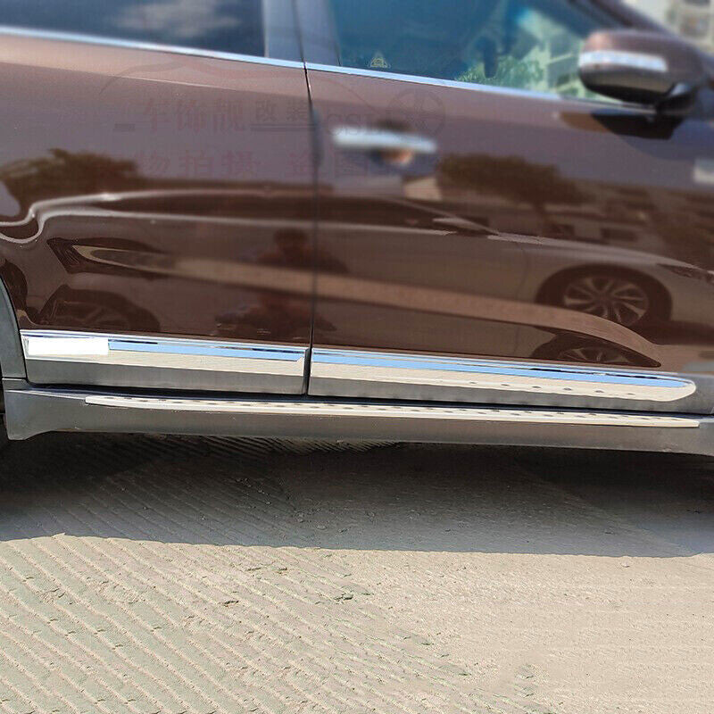 for Kia Sorento 2009-2015 Chrome ABS Side Door Body Guard Molding Cover Trim 4x