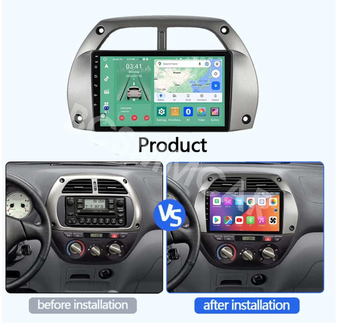Fit for Toyota RAV4 2001-2006 For Carplay Car Stereo Radio Touch Screen BT FM