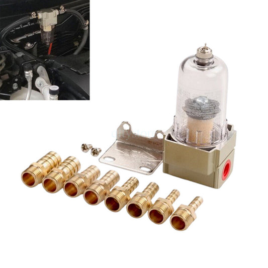 1Set SMC Type Filter Drainage Water Filter Oil Water Separator w/Connection Tube Q