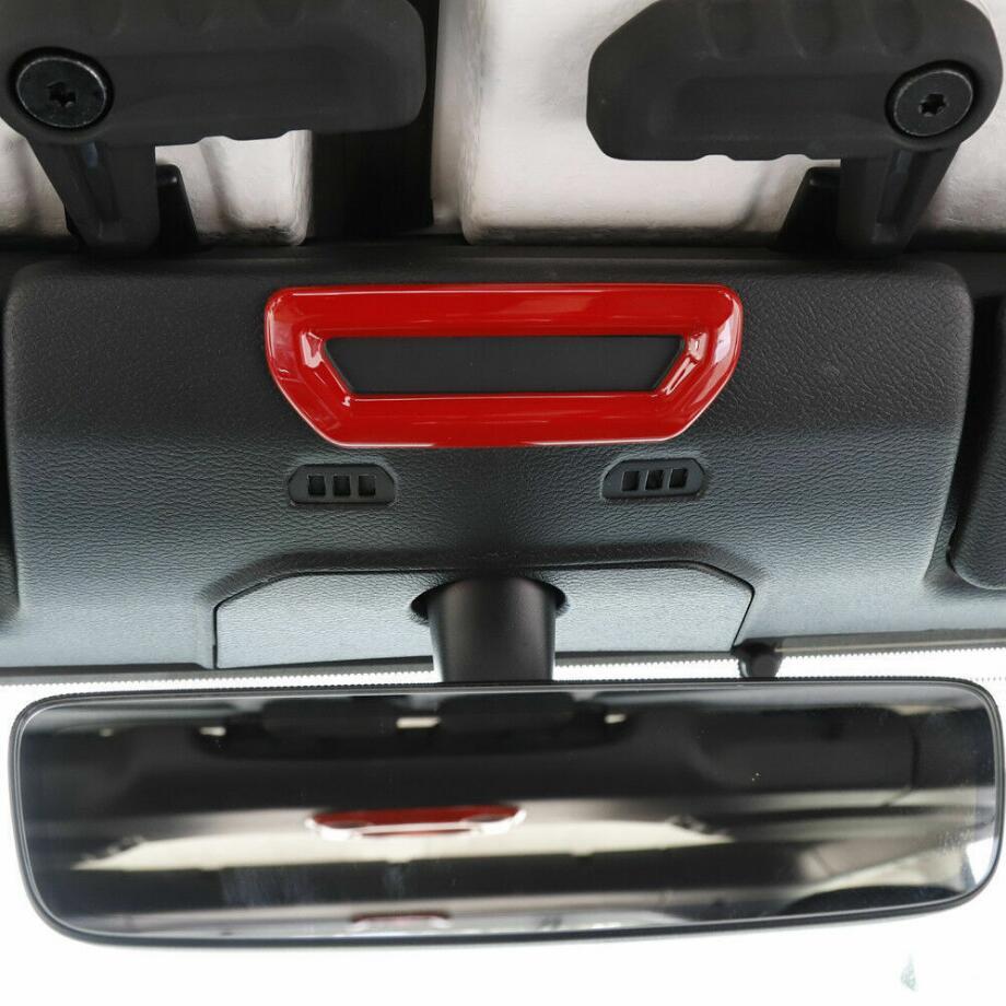 For 2018-2023 for Jeep for Wrangler JL ABS Red Car Roof Reading Lamp Light Cover Trim 2P v