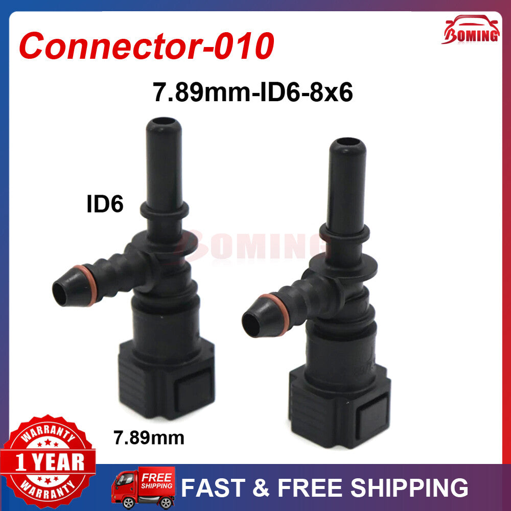 Car 2pcs 7.89mm ID6 8x6 Fuel Line Hose Pipe Quick Release Female Connector Q