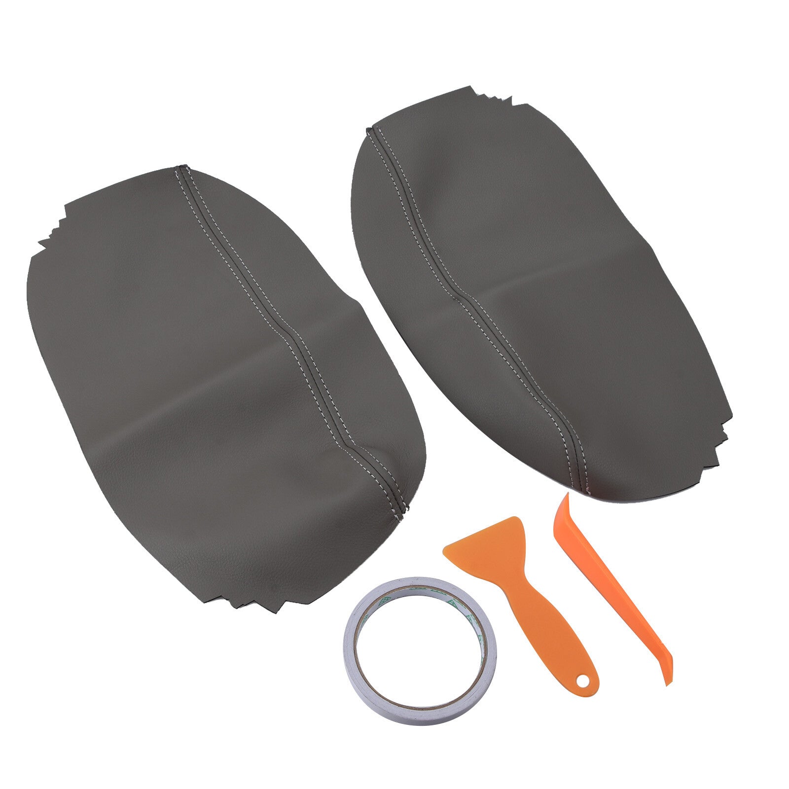 Fits For 05-10 for Acura RL Synthetic Leather Armrest Center Console Lid Cover Skin