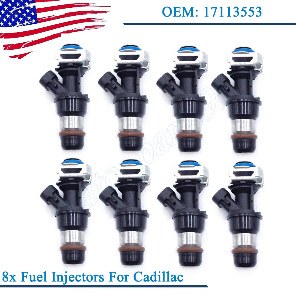 8. Fuel injector 1711353, suitable for 01-07 for GMC for Cadillac for Escalade 4.8L 5.3L 6.0L- n