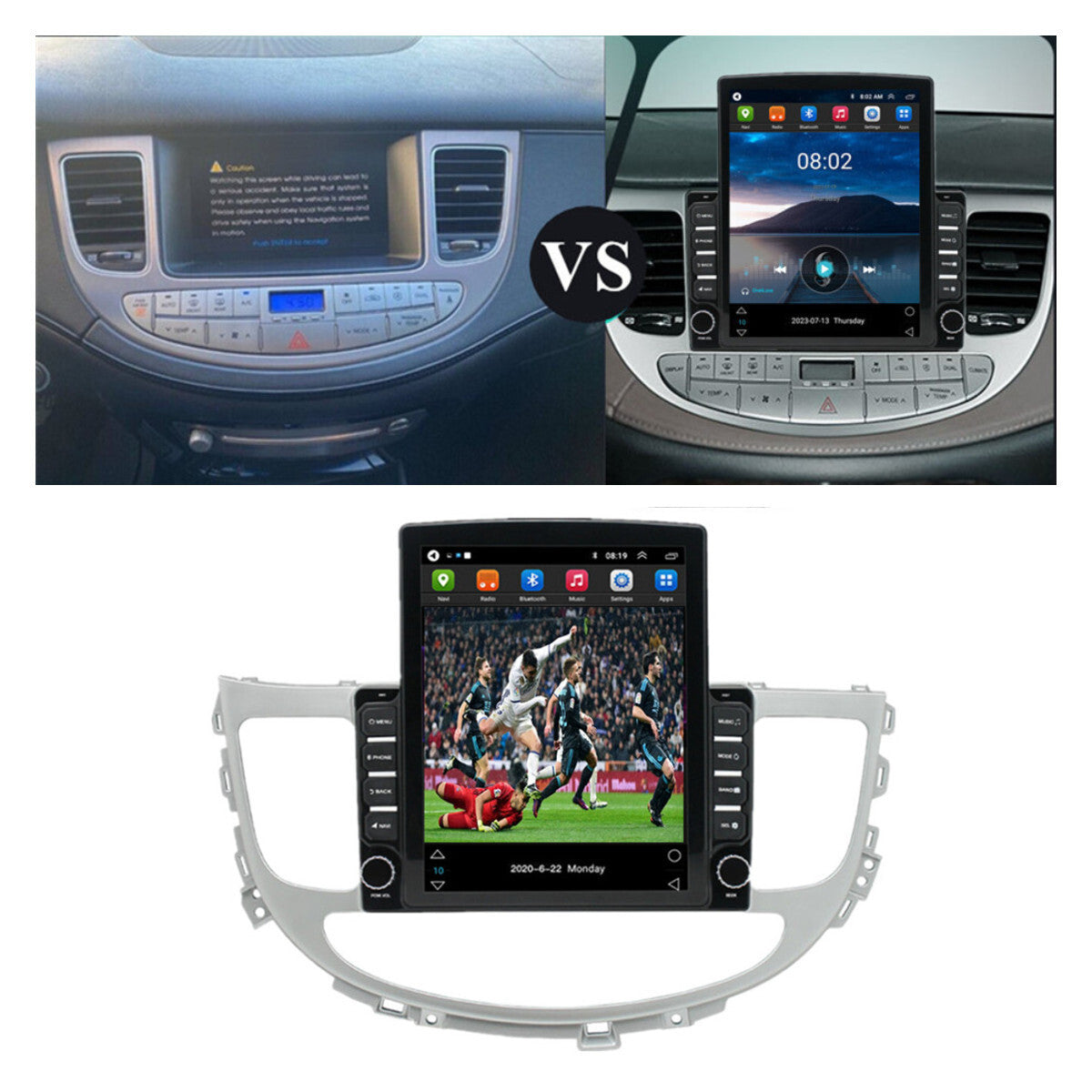 For 09-14 for Hyundai for Genesis Sedan Android Radio Stereo GPS Nav Head Unit Wifi 9.7