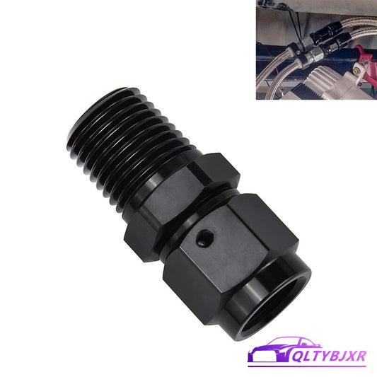6AN AN6 Female Flare to 1/4NPT Male Straight Swivel Adapter Fitting Aluminum