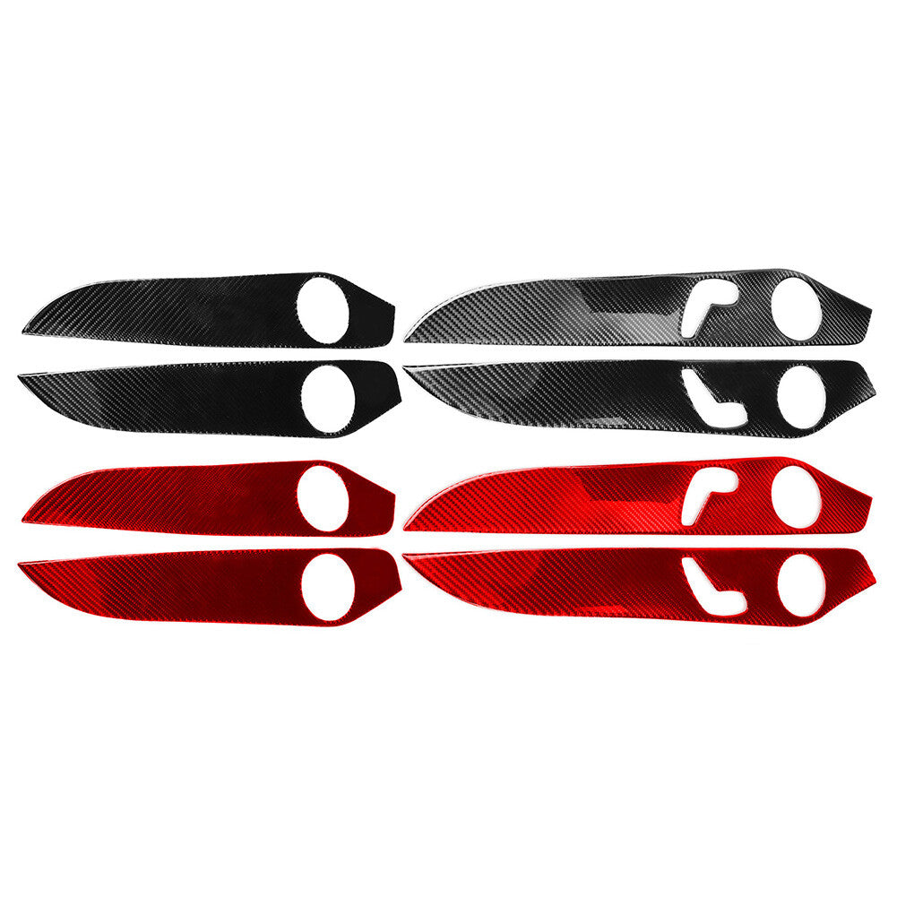 Innner Door Panel Cover Trim Fit for Benz C Class W205 2014-2021 Carbon Fiber