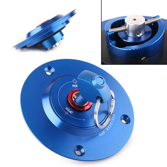 Fuel Filler Cover Gas Tank Cap w/Key for Suzuki GSXR1000/600 750 Hayabusa Blue Q