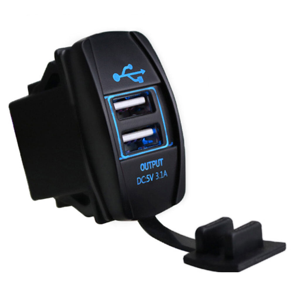 3.1Ah Mobile Phone Charger Car Power Socket with Dual USB Ports Socket Adapter Accessories n