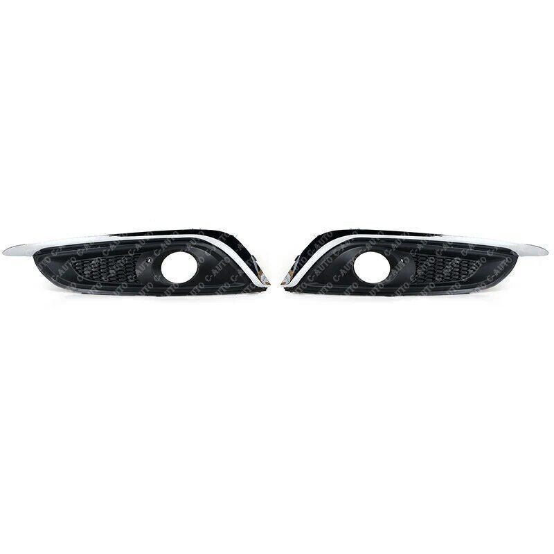 Pair for Buick Regal 2014 2015 2016 2017 Front Bumper Bezels Fog Light Covers