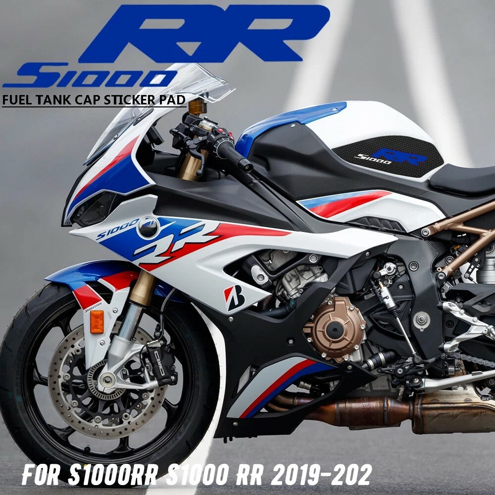 Fit For S1000RR Rubber Gas Tank Pad Traction Side Fuel Knee Grip Decal Protector