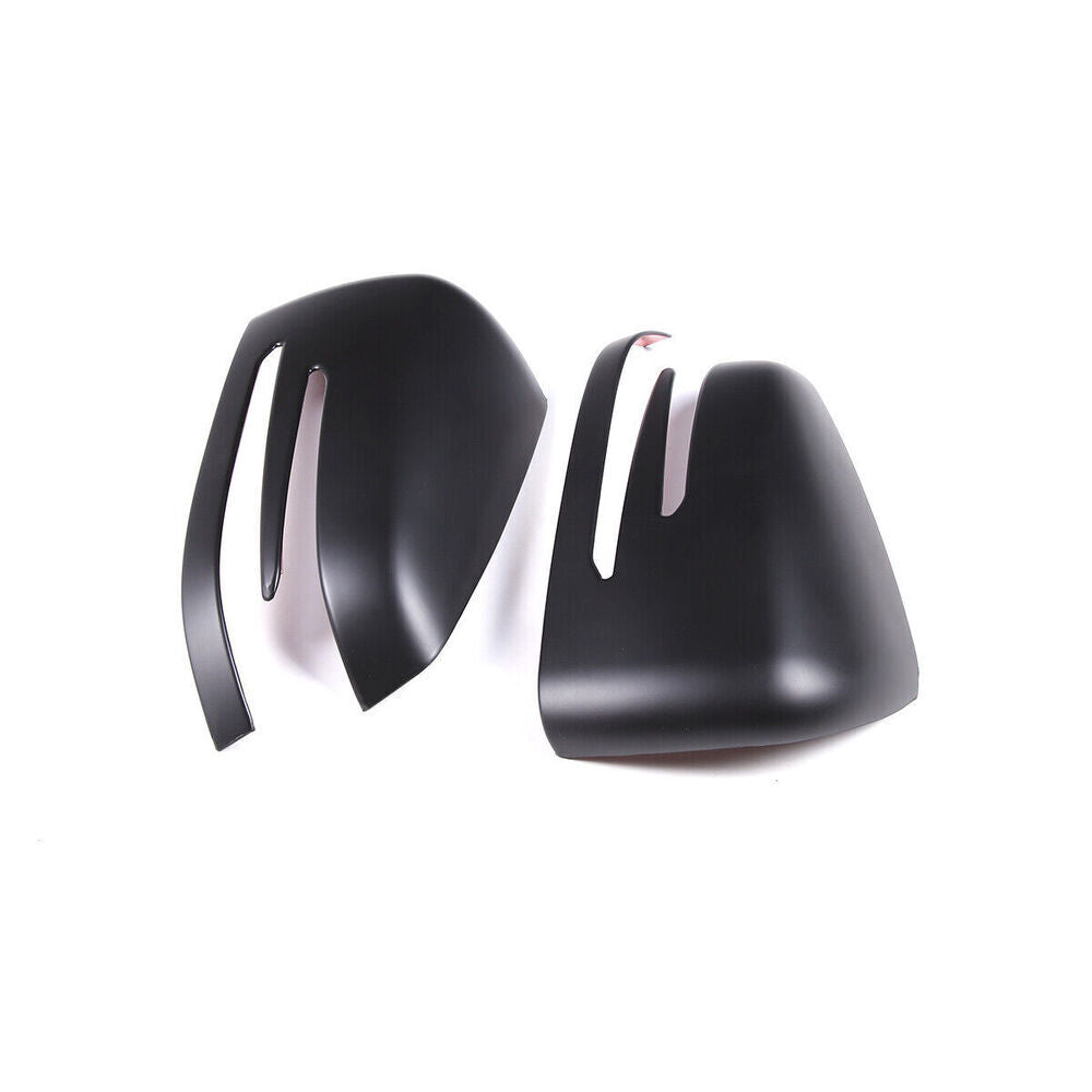 2-Piece Matte Black Side Mirror Covers for CLA CE GLK GLA-Class n