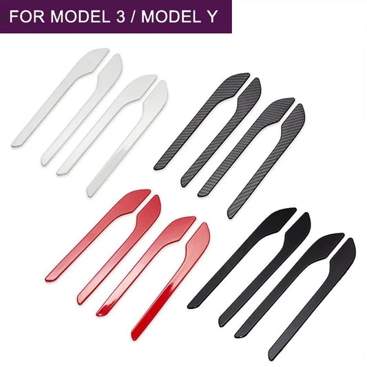 4x for 2018?2021 for Tesla Model 3/Y Car Side Door Handle Decor Exterior Cover Trim Q