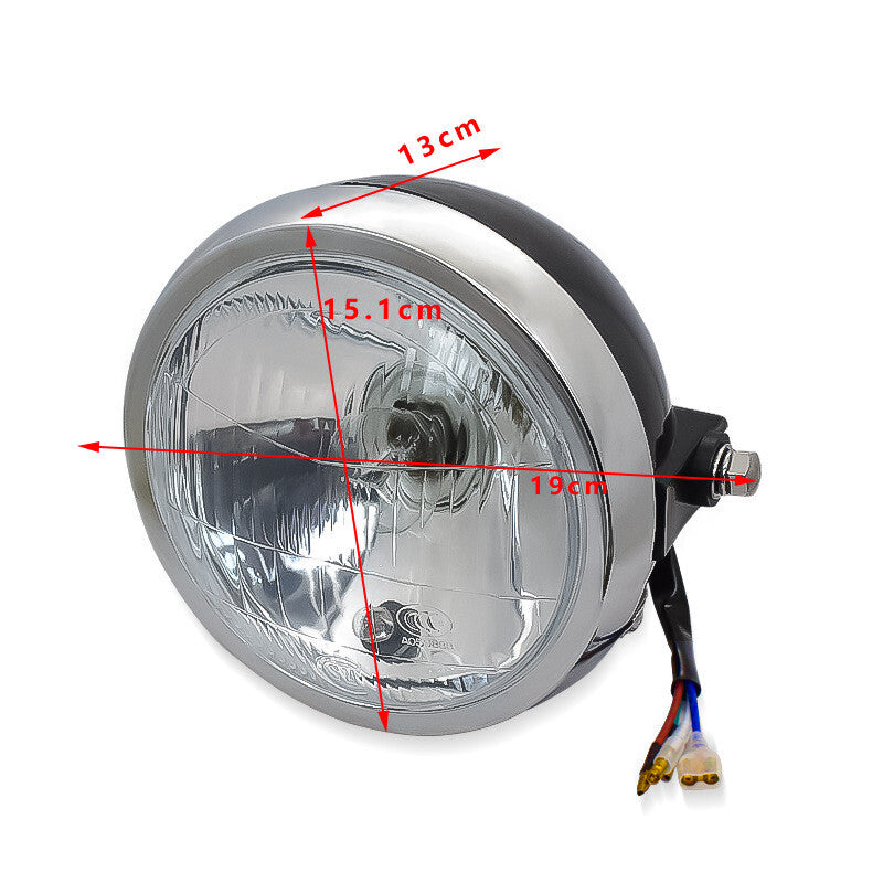 Brand new round, black metal headlight for Honda CG125 CB125S PSB motorcycles. Q