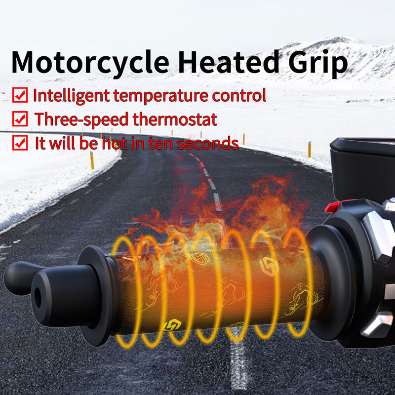 Practical Motor Heated Hand Grips Pads Handlebar Warm Heater Shrinkable Sleeve v