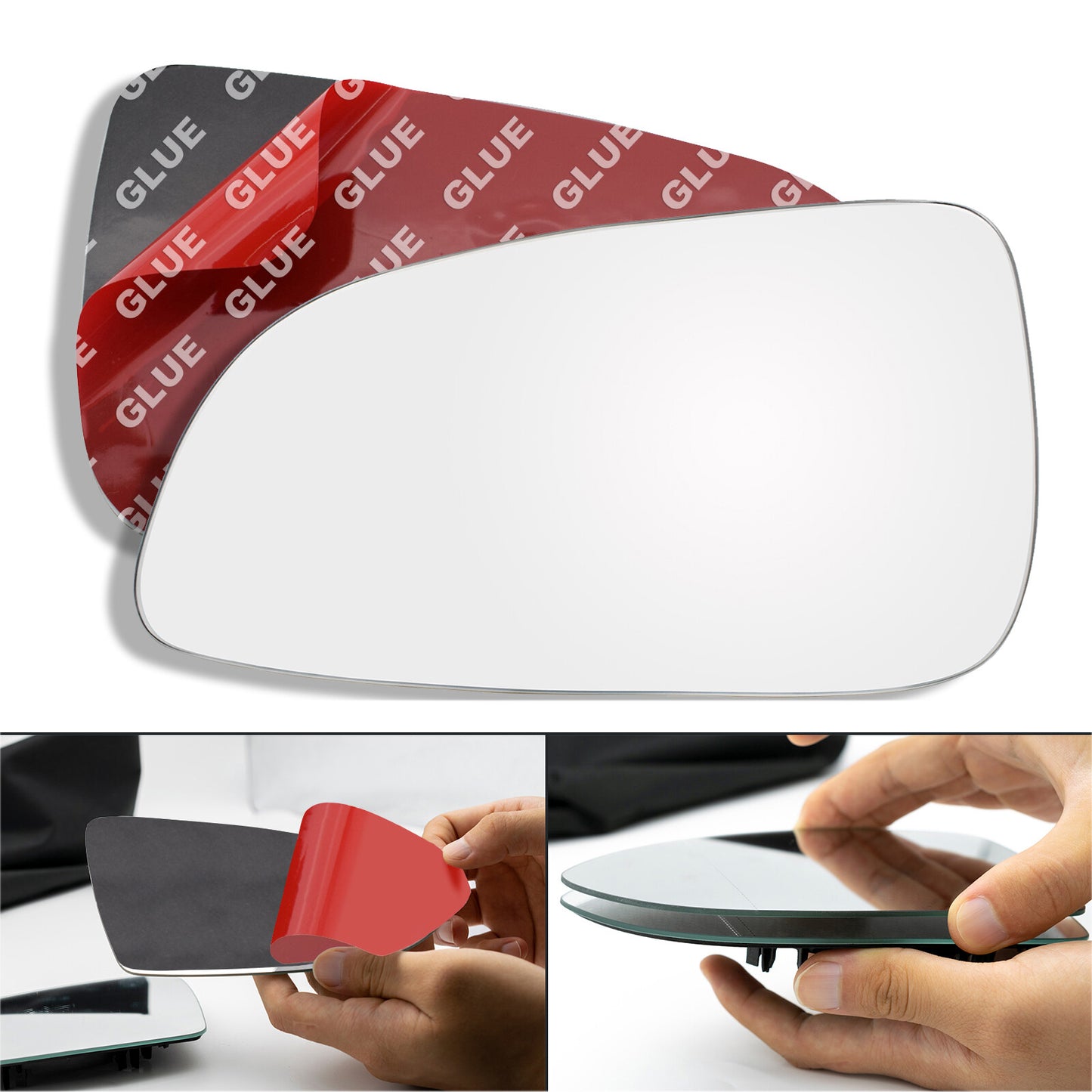 LEFT Passenger side mirror glass replacement CONVEX for HOLDEN ASTRA AH 05-09 Q