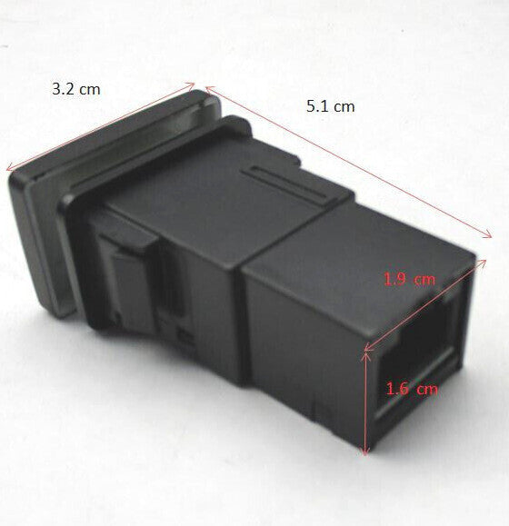 4-Pole 12V Push Button Switch with LED Background Indicator Lights for Toyota