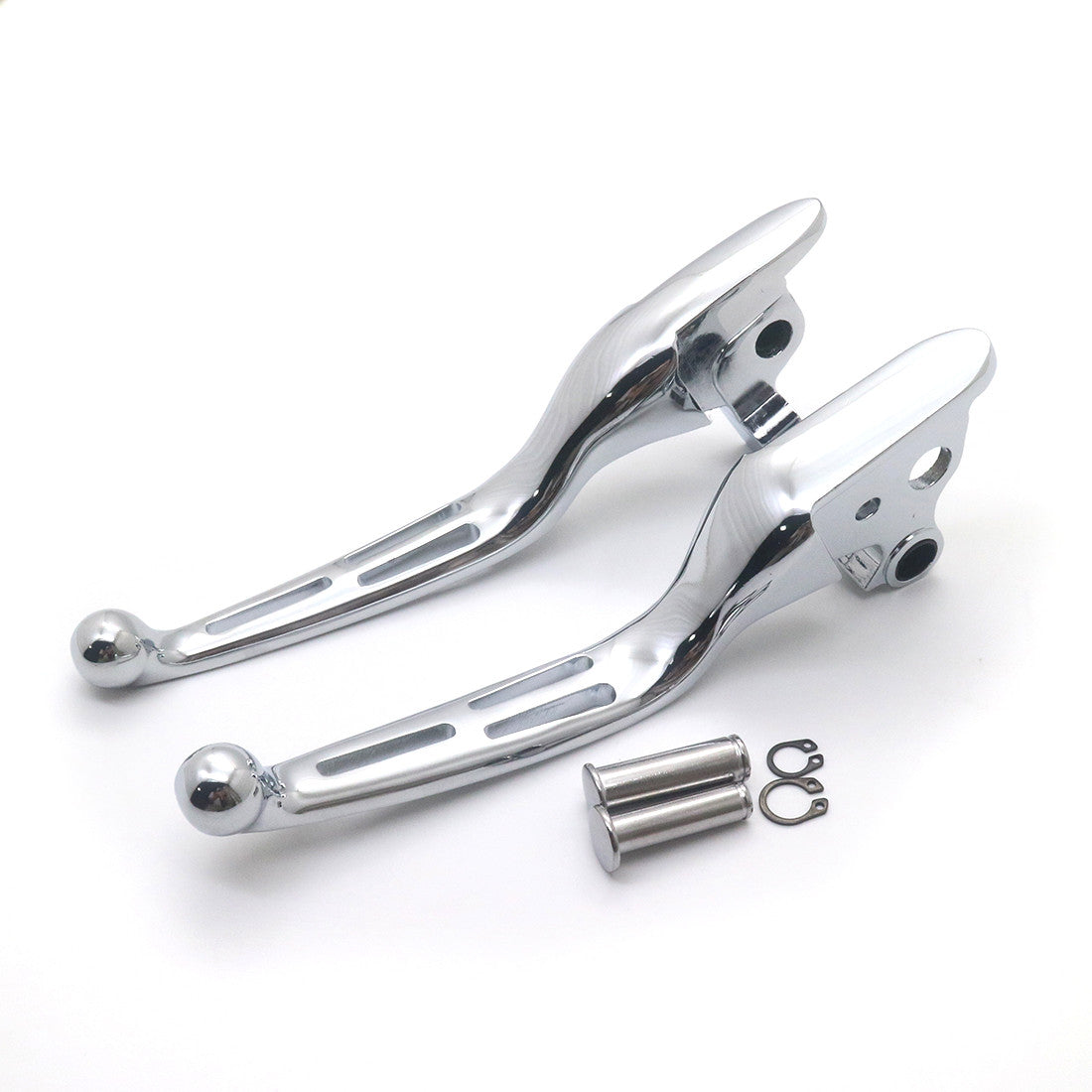 Chrome Hollow Out Brake Clutch Lever for Harley Touring Road Glide FLTR 08-2013 Q