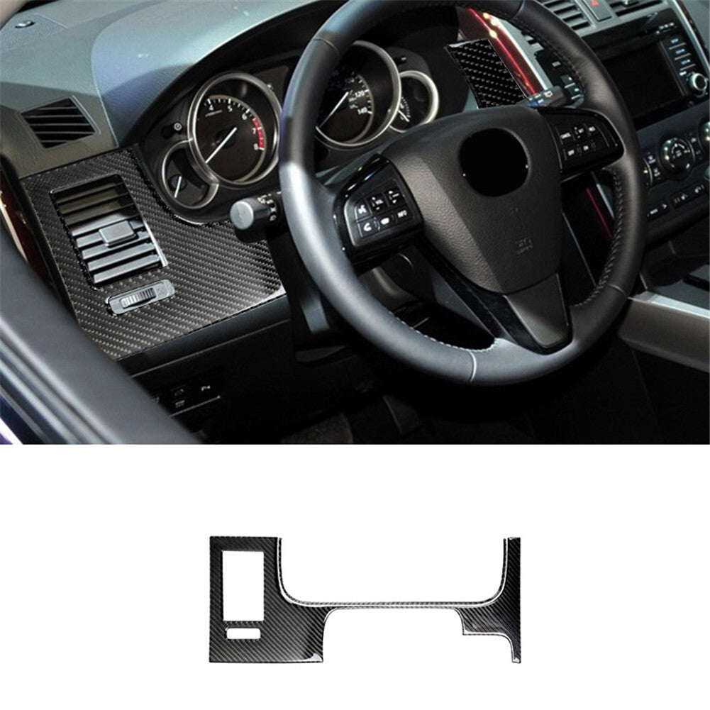 Dashboard Side Button Panel Trim Cover Carbon Fiber for Honda S2000 2000-2009 v