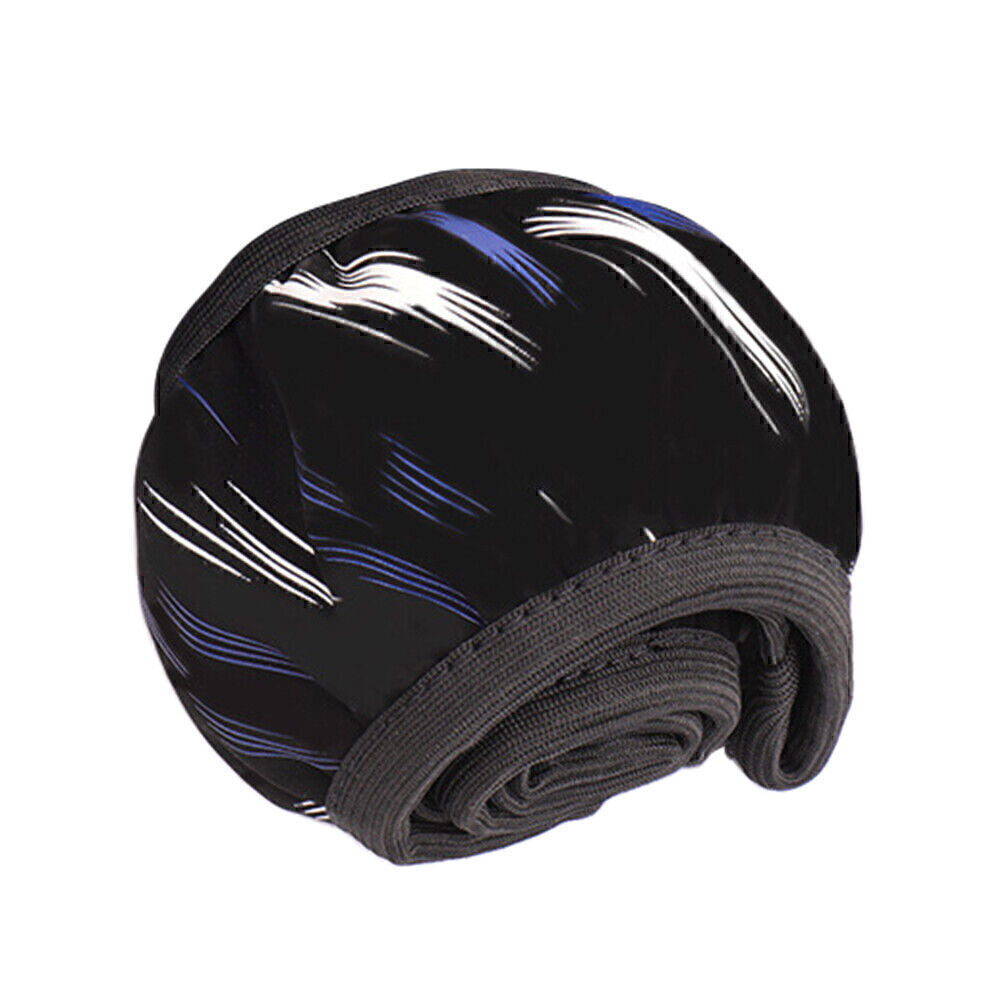 Black-Blue Universal Car Steering Wheel Cover Fit 15/37-38CM PU Leather Grip