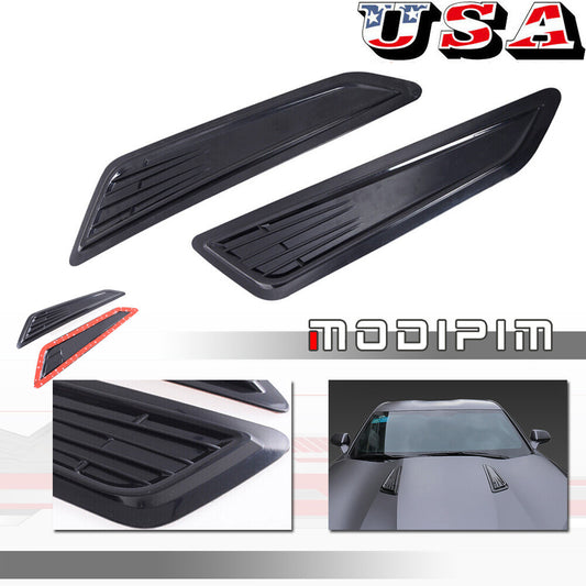 SS style black Bonnet front hood ventilation spoon cover suitable for 2016-2018 Camaro- v