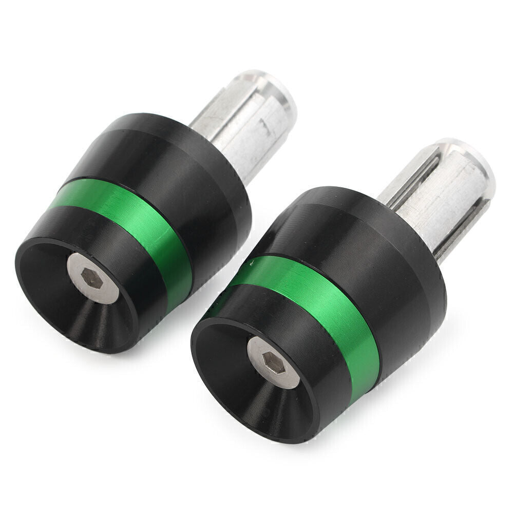 Fit for Harley for BMW for Ducati for Honda 26mm Hand Bar Ends Handlebar End Plug Grips Green