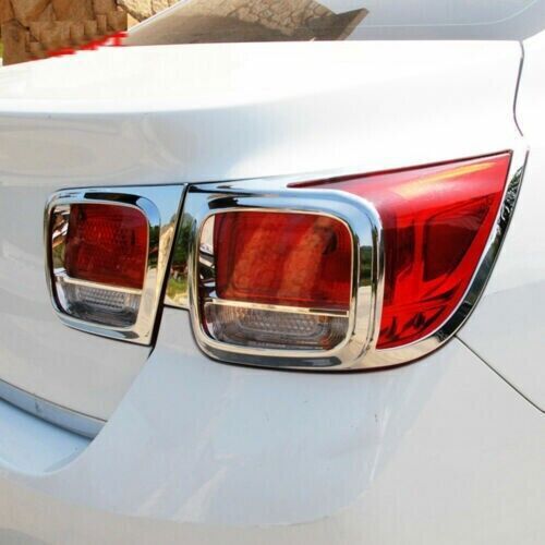 Chrome For Malibu Exterior Rear Tail Light Lamp Cover 2014-2015 4pcs n