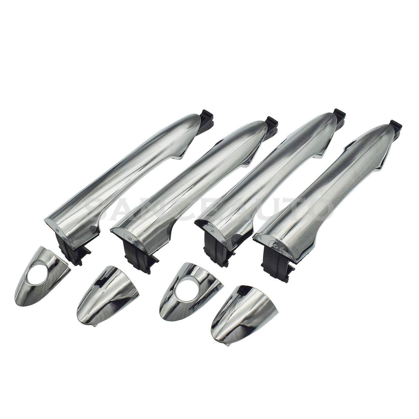 Chrome front and rear left exterior door handles for Kia Picanto 2011 - 2016 (New) n