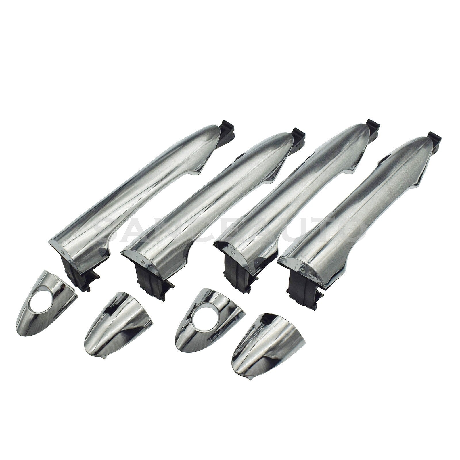 Chrome front and rear left exterior door handles for Kia Picanto 2011 - 2016 (New) n