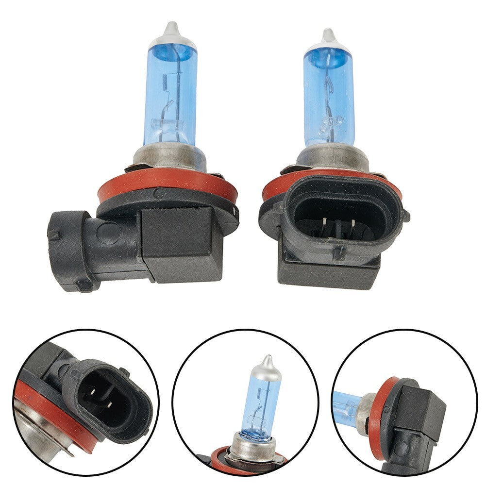 1000LM H11 6000K Xenon Halogen Bulb, White, 100W