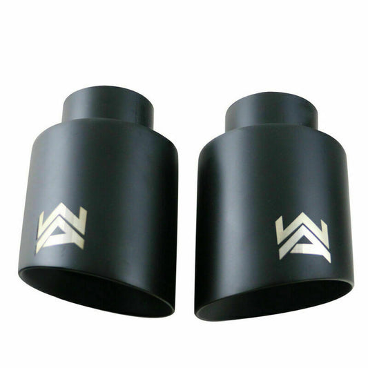 1 Piece Black Universal 2.5'' Inlet 4'' OD Exhaust End Tips Muffler Pipe End Tip